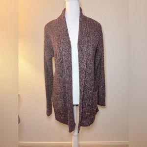 Heather purple cardigan